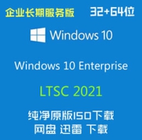 原版 简体中文 Windows 10 企业长期服务版 LTSC 2021 32位+64位